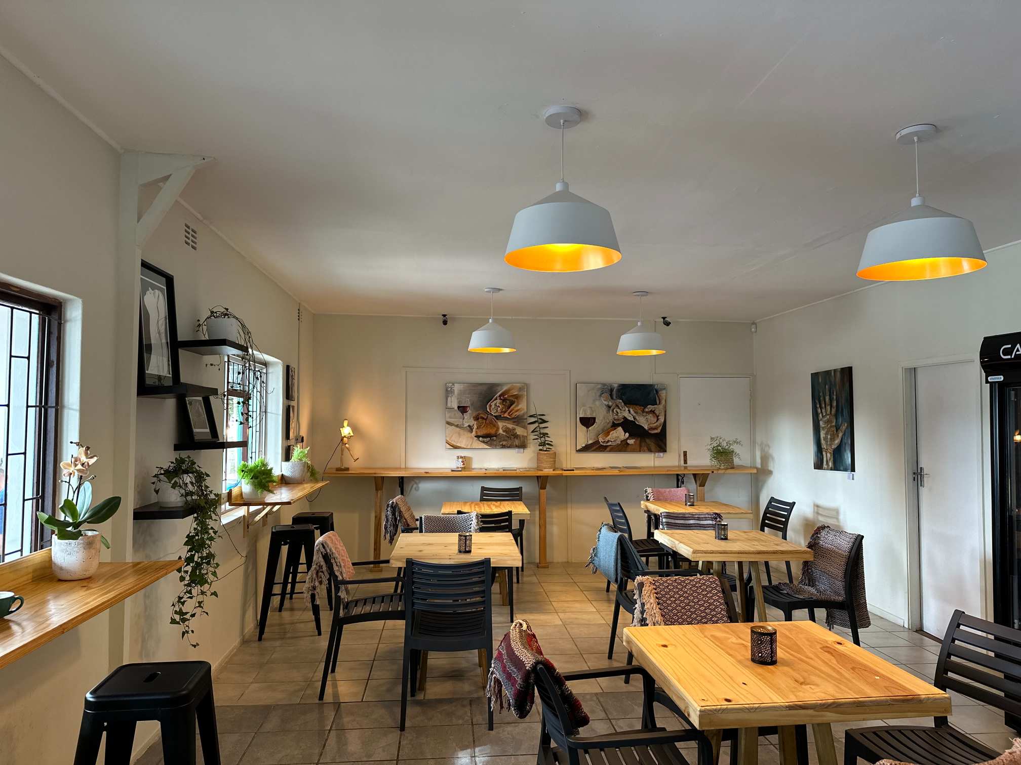 Interior seating area in Daily Bread